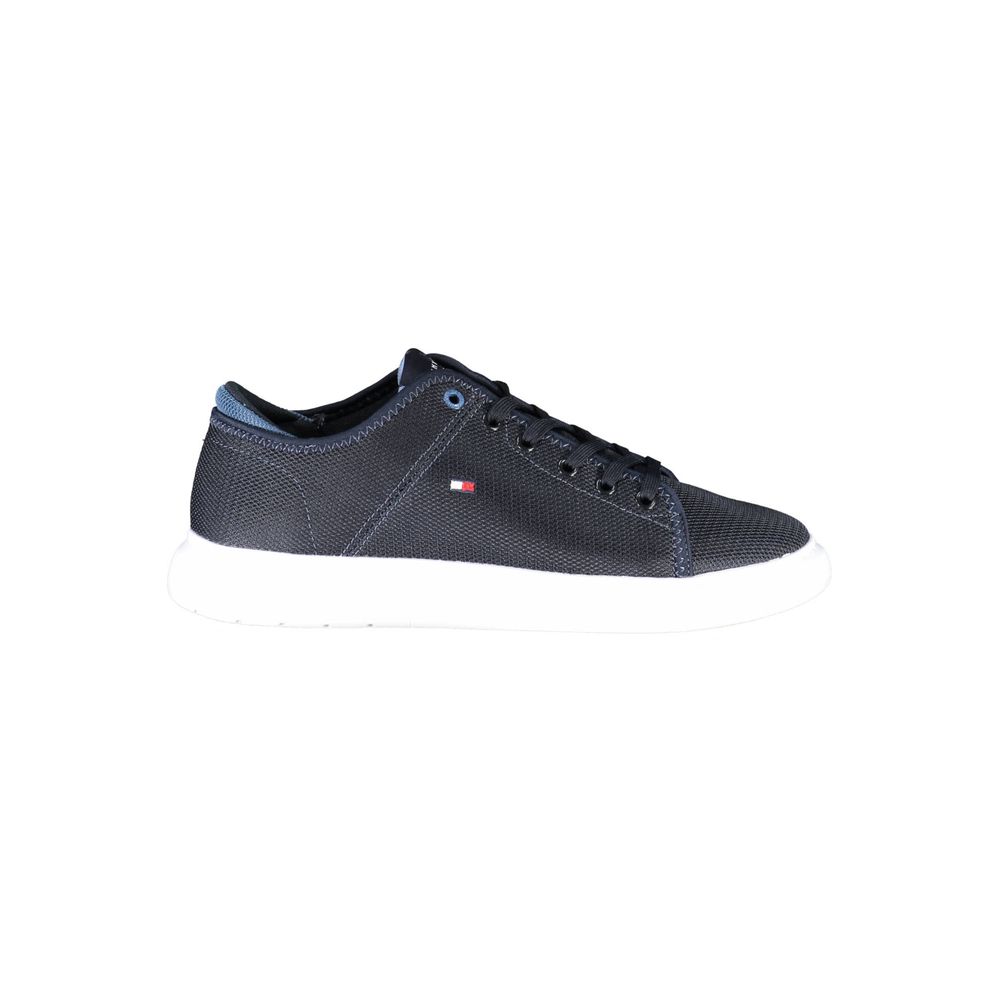 Tommy Hilfiger Blue Recycled Polyester Men Sneaker - Beyzy Store - Tommy Hilfiger