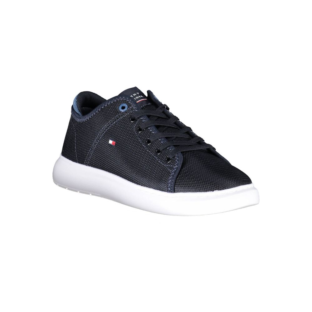 Tommy Hilfiger Blue Recycled Polyester Men Sneaker - Beyzy Store - Tommy Hilfiger