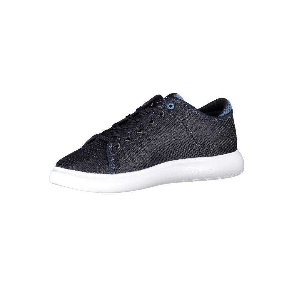 Tommy Hilfiger Blue Recycled Polyester Men Sneaker - Beyzy Store - Tommy Hilfiger