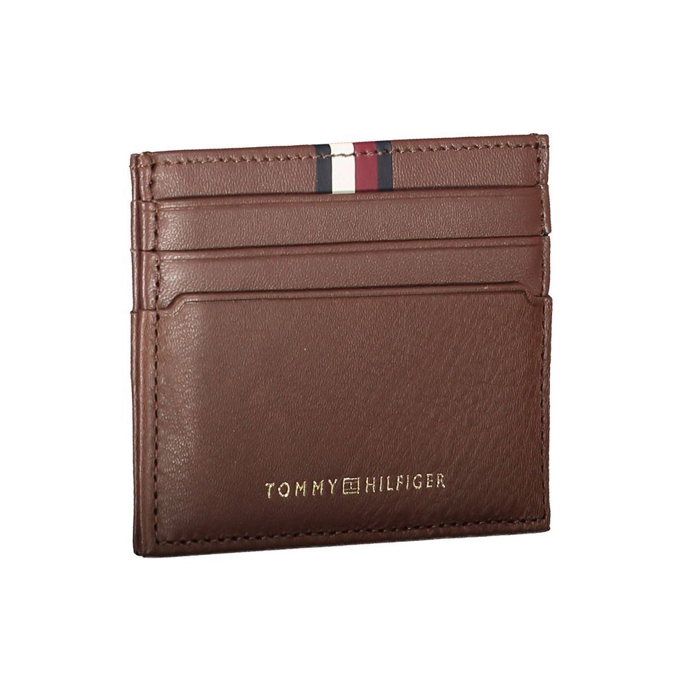 Tommy Hilfiger Brown Leather Men Wallet - Beyzy Store - Tommy Hilfiger