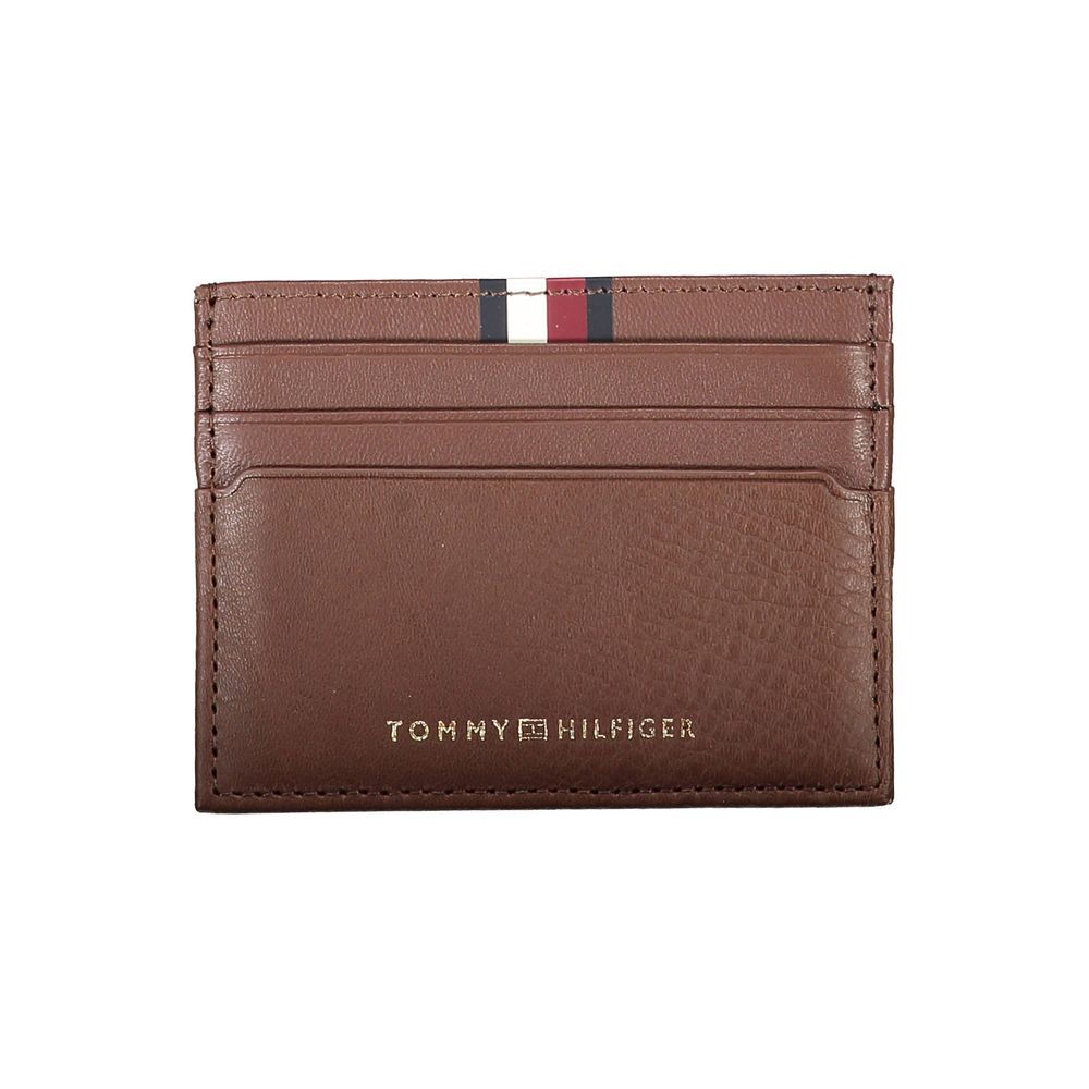 Tommy Hilfiger Brown Leather Men Wallet - Beyzy Store - Tommy Hilfiger