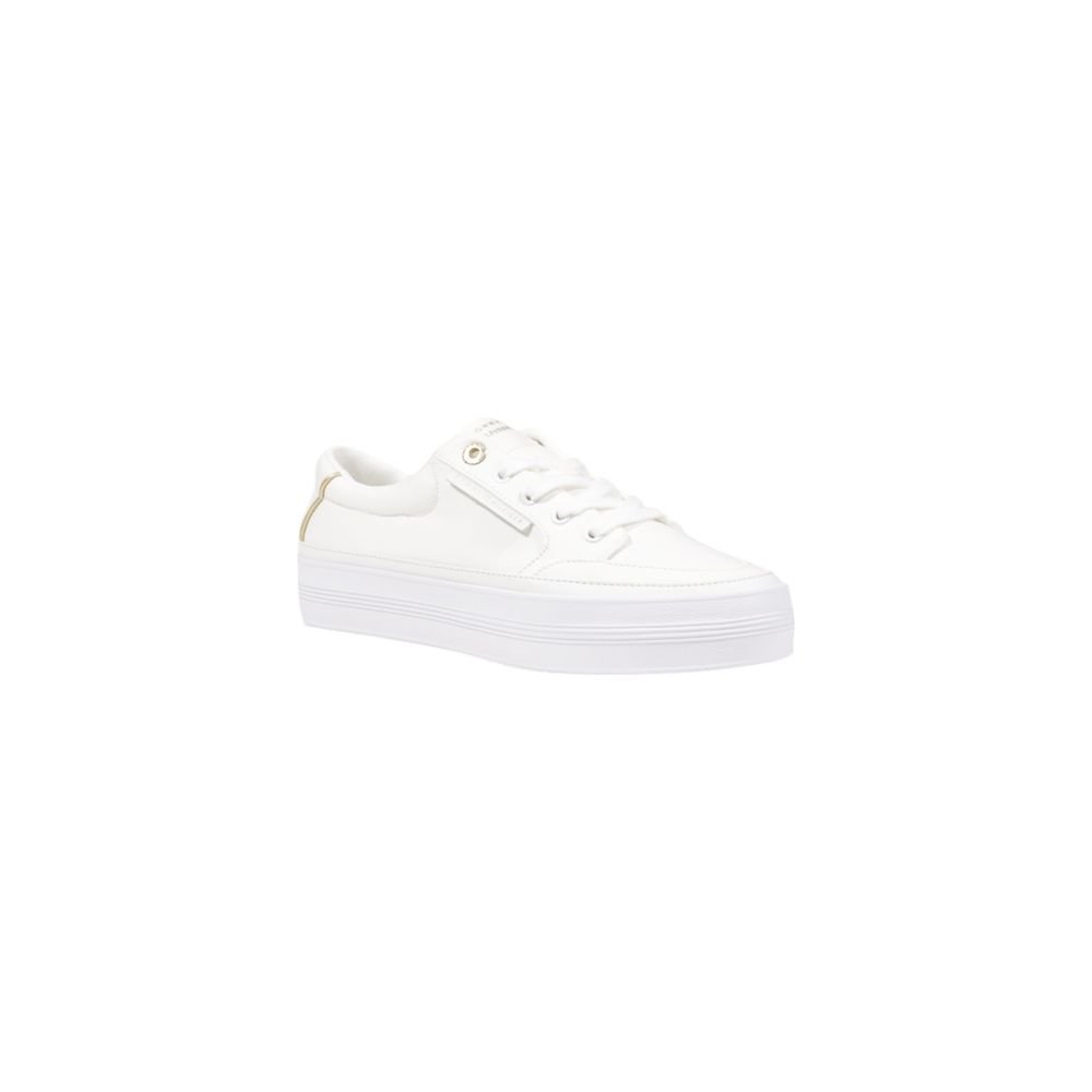 Tommy Hilfiger Cream Recycled Cotton Sneaker - Beyzy Store - Tommy Hilfiger