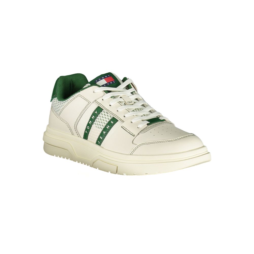Tommy Hilfiger Green Leather Men Sneaker - Beyzy Store - Tommy Hilfiger