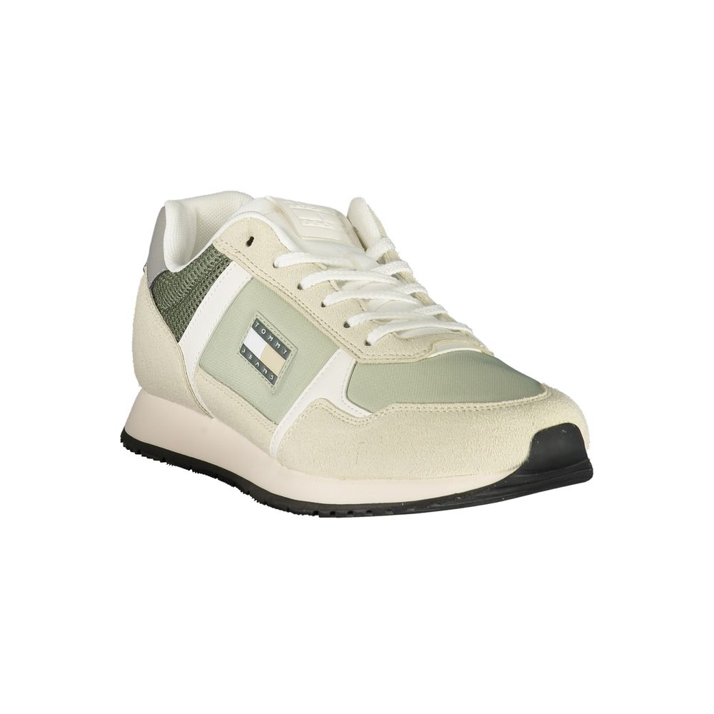 Tommy Hilfiger Green Polyester Men Sneaker - Beyzy Store - Tommy Hilfiger