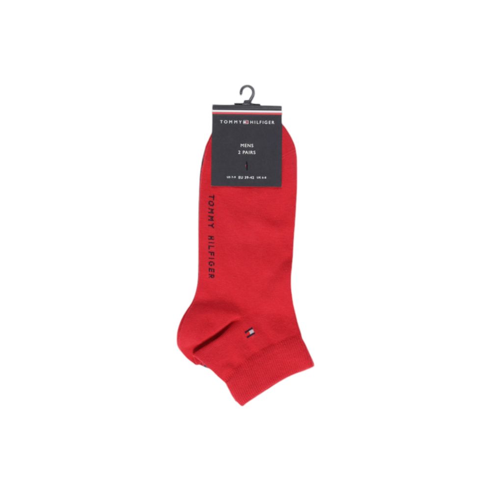 Tommy Hilfiger Red Cotton Sock - Beyzy Store - Tommy Hilfiger