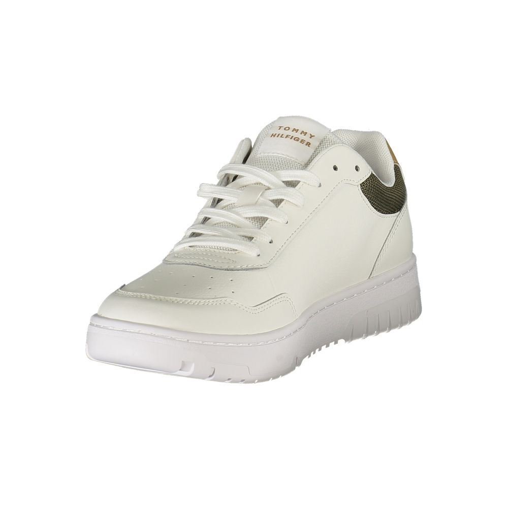 Tommy Hilfiger White Leather Men Sneaker - Beyzy Store - Tommy Hilfiger