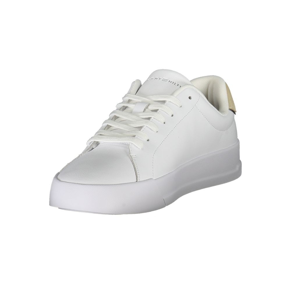 Tommy Hilfiger White Leather Men Sneaker - Beyzy Store - Tommy Hilfiger