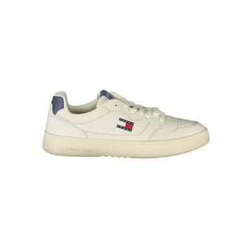 Tommy Hilfiger White Leather Men Sneaker - Beyzy Store - Tommy Hilfiger