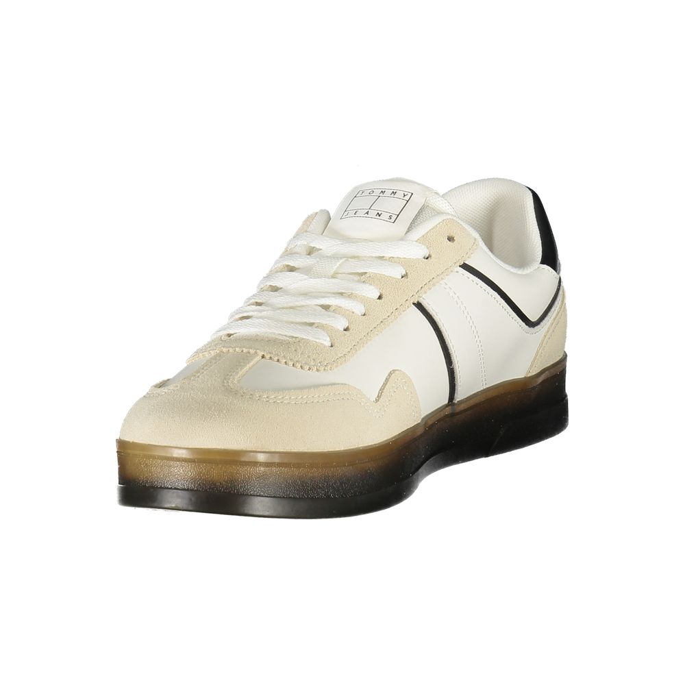 Tommy Hilfiger White Leather Men Sneaker - Beyzy Store - Tommy Hilfiger