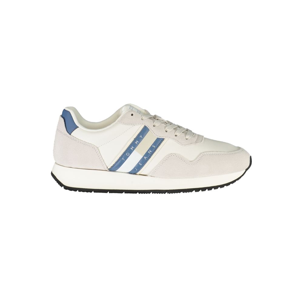 Tommy Hilfiger White Leather Men Sneaker - Beyzy Store - Tommy Hilfiger