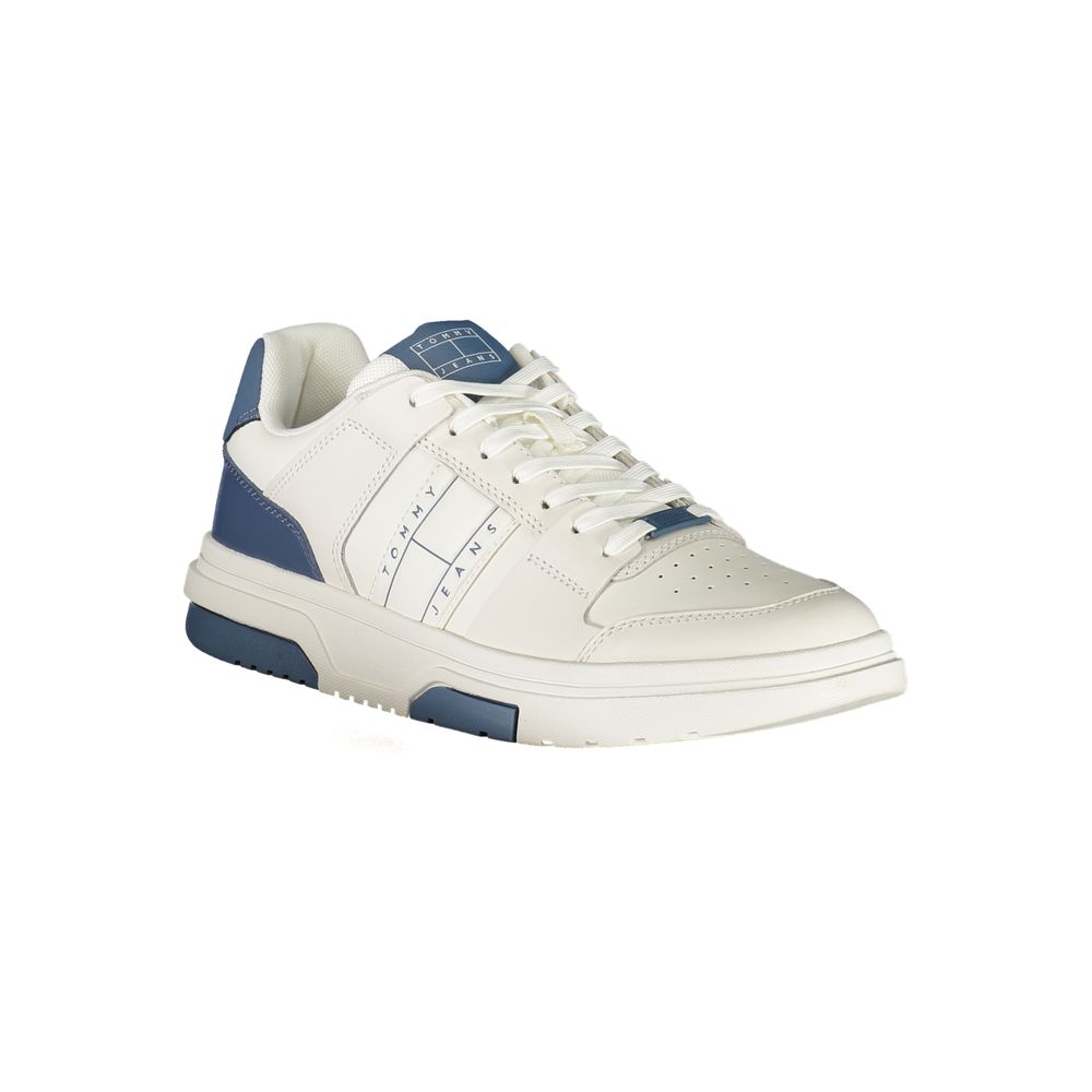 Tommy Hilfiger White Leather Men Sneaker - Beyzy Store - Tommy Hilfiger