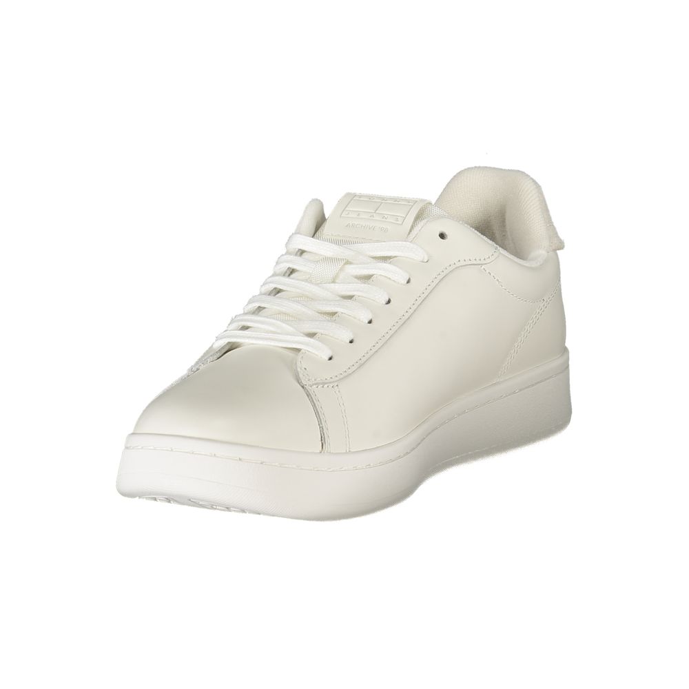 Tommy Hilfiger White Leather Men Sneaker - Beyzy Store - Tommy Hilfiger