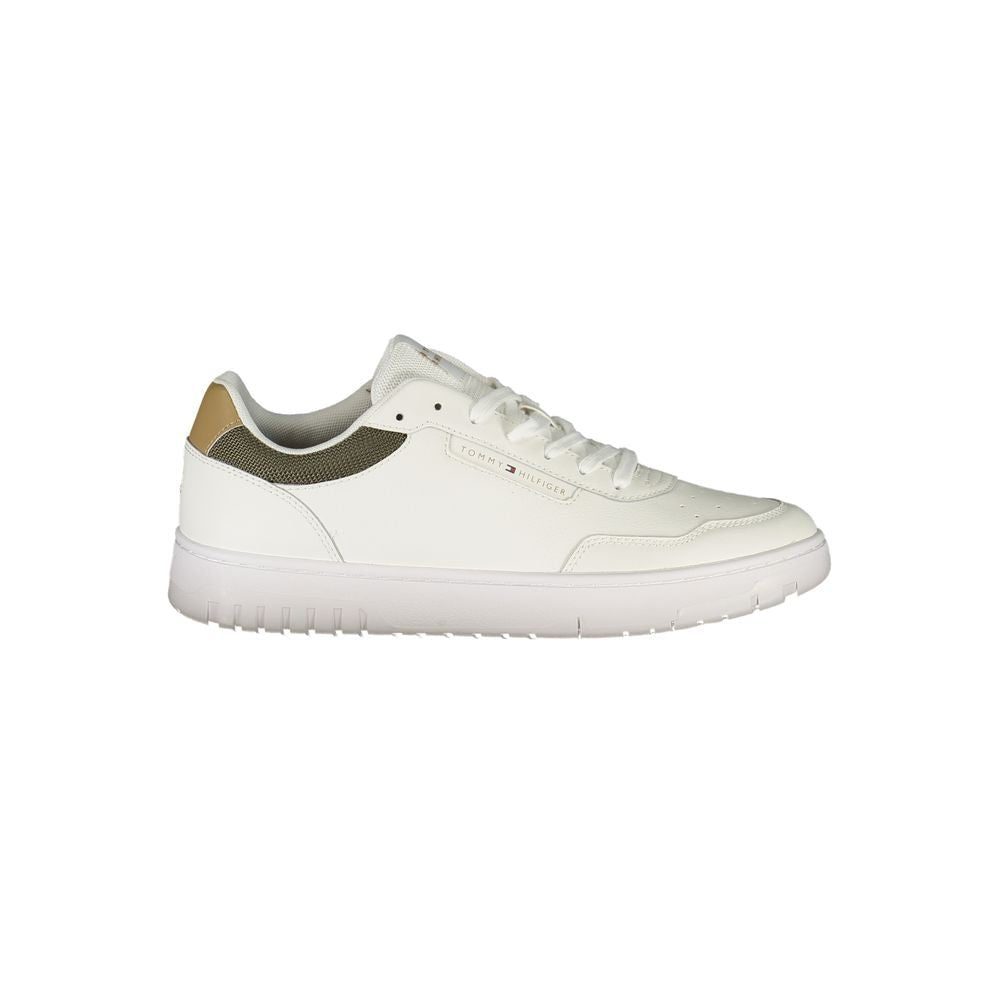 Tommy Hilfiger White Leather Men Sneaker - Beyzy Store - Tommy Hilfiger