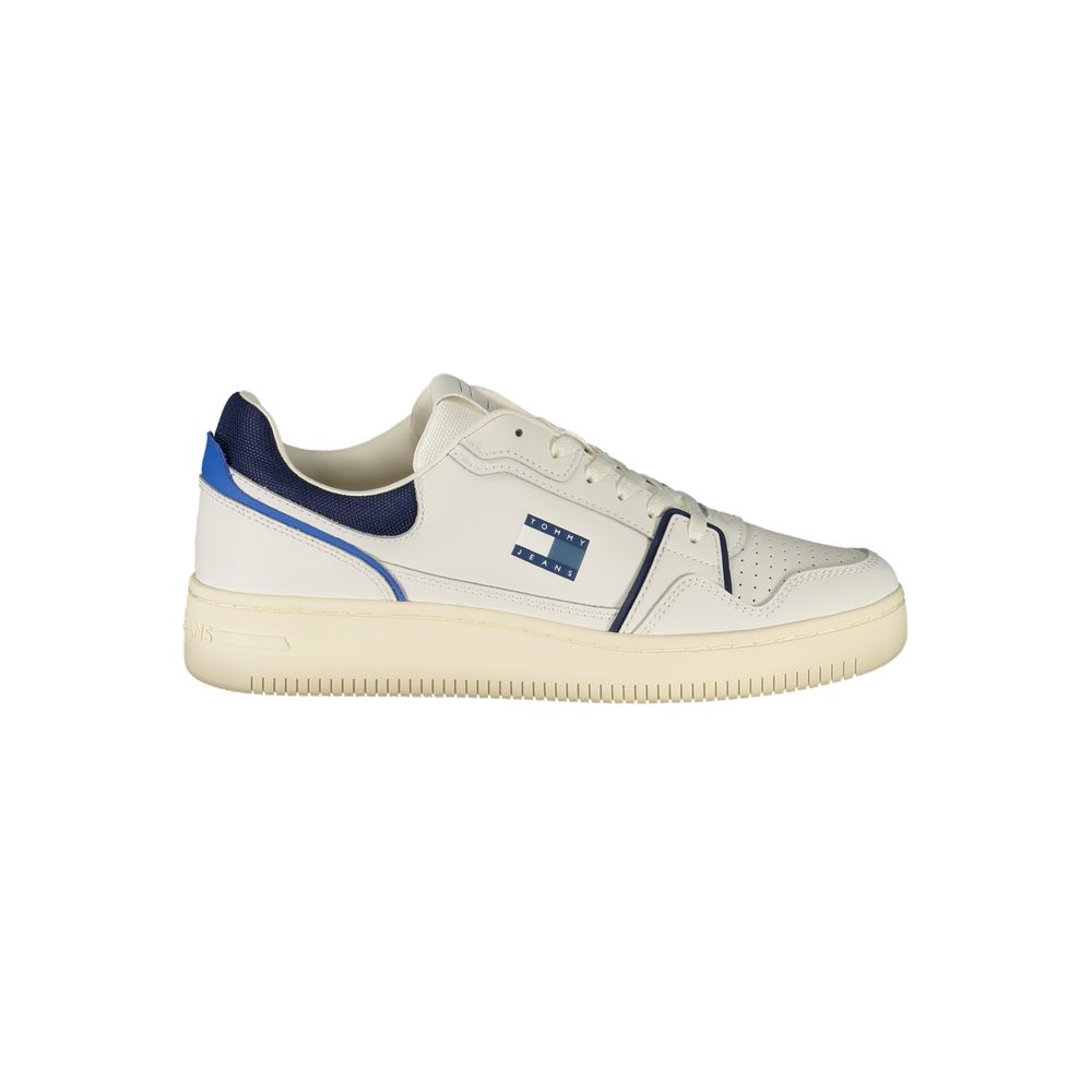 Tommy Hilfiger White Leather Men Sneaker - Beyzy Store - Tommy Hilfiger