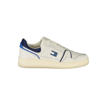 Tommy Hilfiger White Leather Men Sneaker - Beyzy Store - Tommy Hilfiger