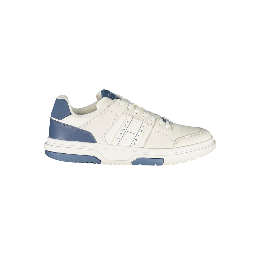 Tommy Hilfiger White Leather Men Sneaker - Beyzy Store - Tommy Hilfiger