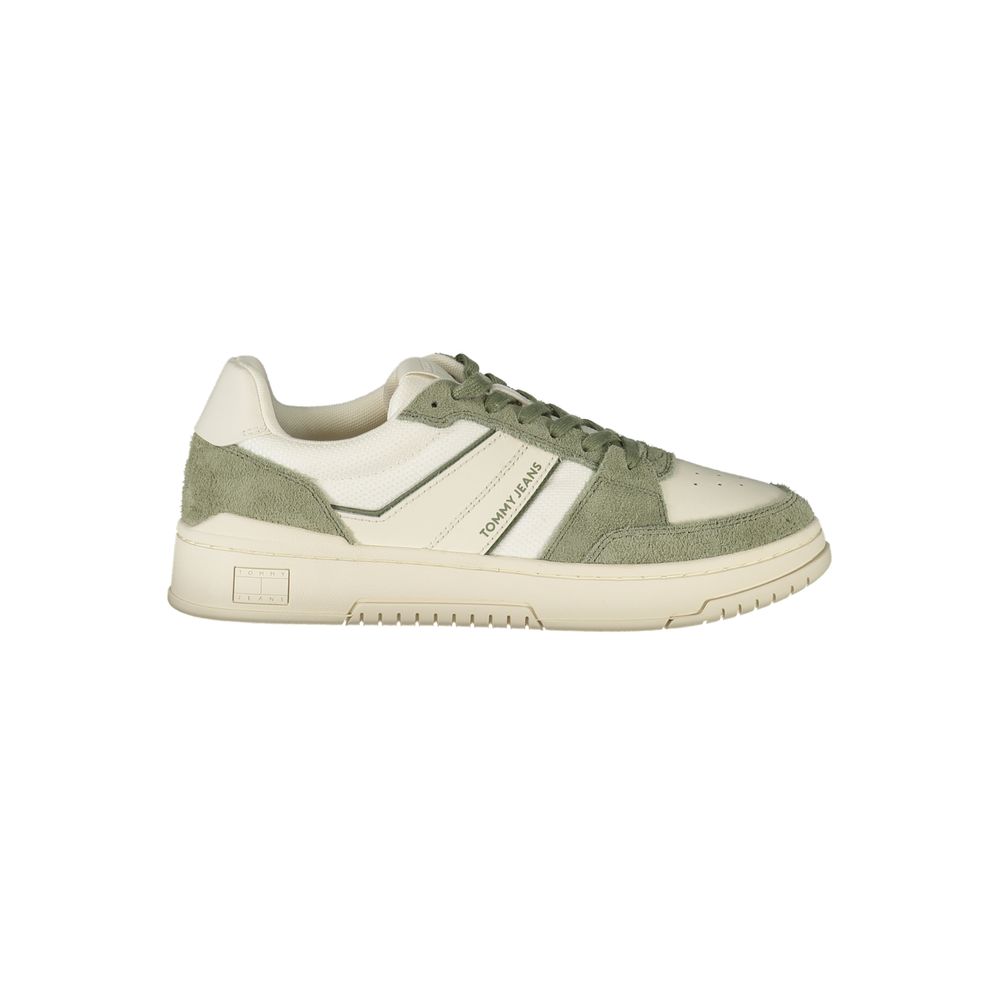 Tommy Hilfiger White Leather Men Sneaker - Beyzy Store - Tommy Hilfiger