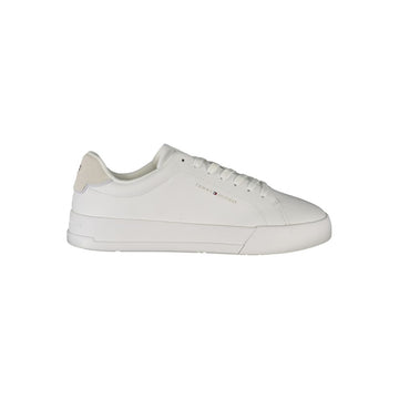 Tommy Hilfiger White Leather Men Sneaker - Beyzy Store - Tommy Hilfiger