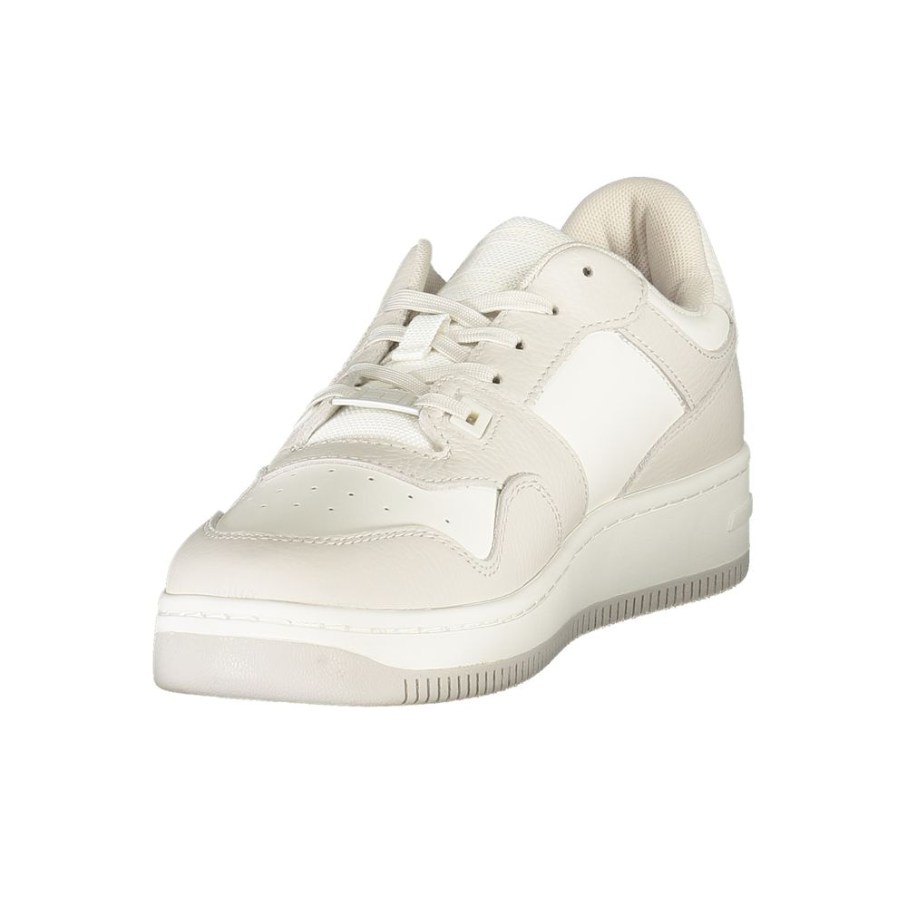 Tommy Hilfiger White Leather Men Sneaker - Beyzy Store - Tommy Hilfiger