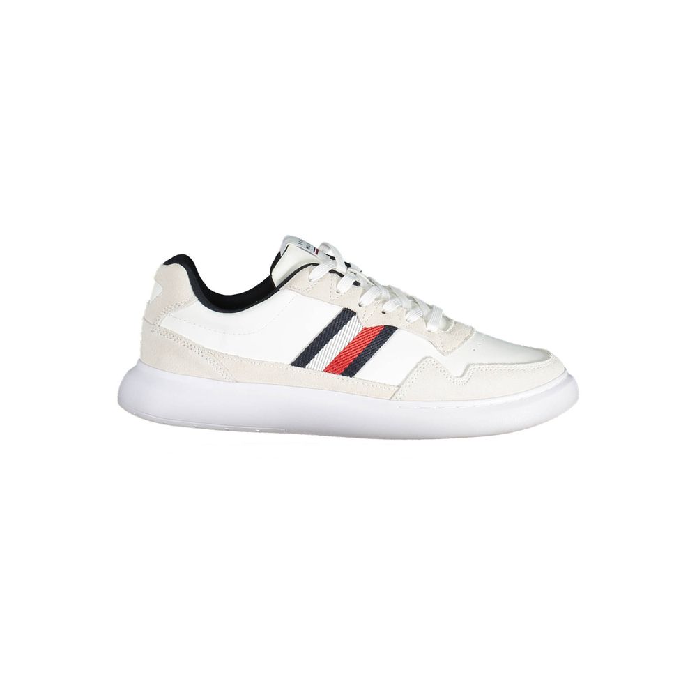 Tommy Hilfiger White Leather Men Sneaker - Beyzy Store - Tommy Hilfiger