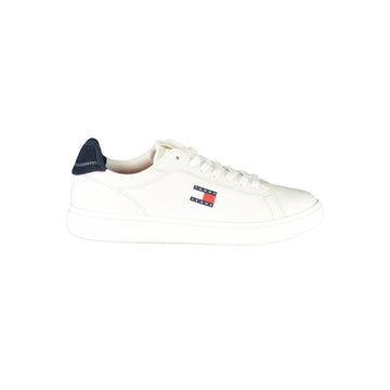 Tommy Hilfiger White Leather Men Sneaker - Beyzy Store - Tommy Hilfiger