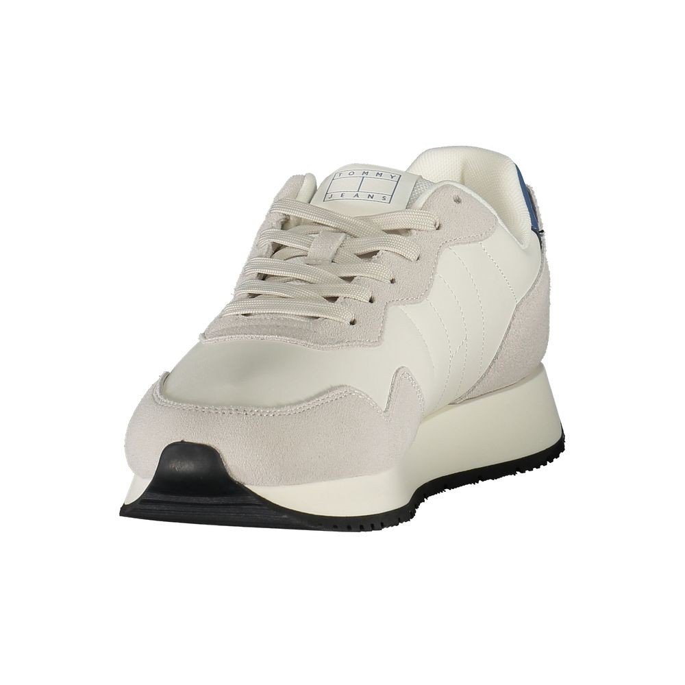 Tommy Hilfiger White Leather Men Sneaker - Beyzy Store - Tommy Hilfiger