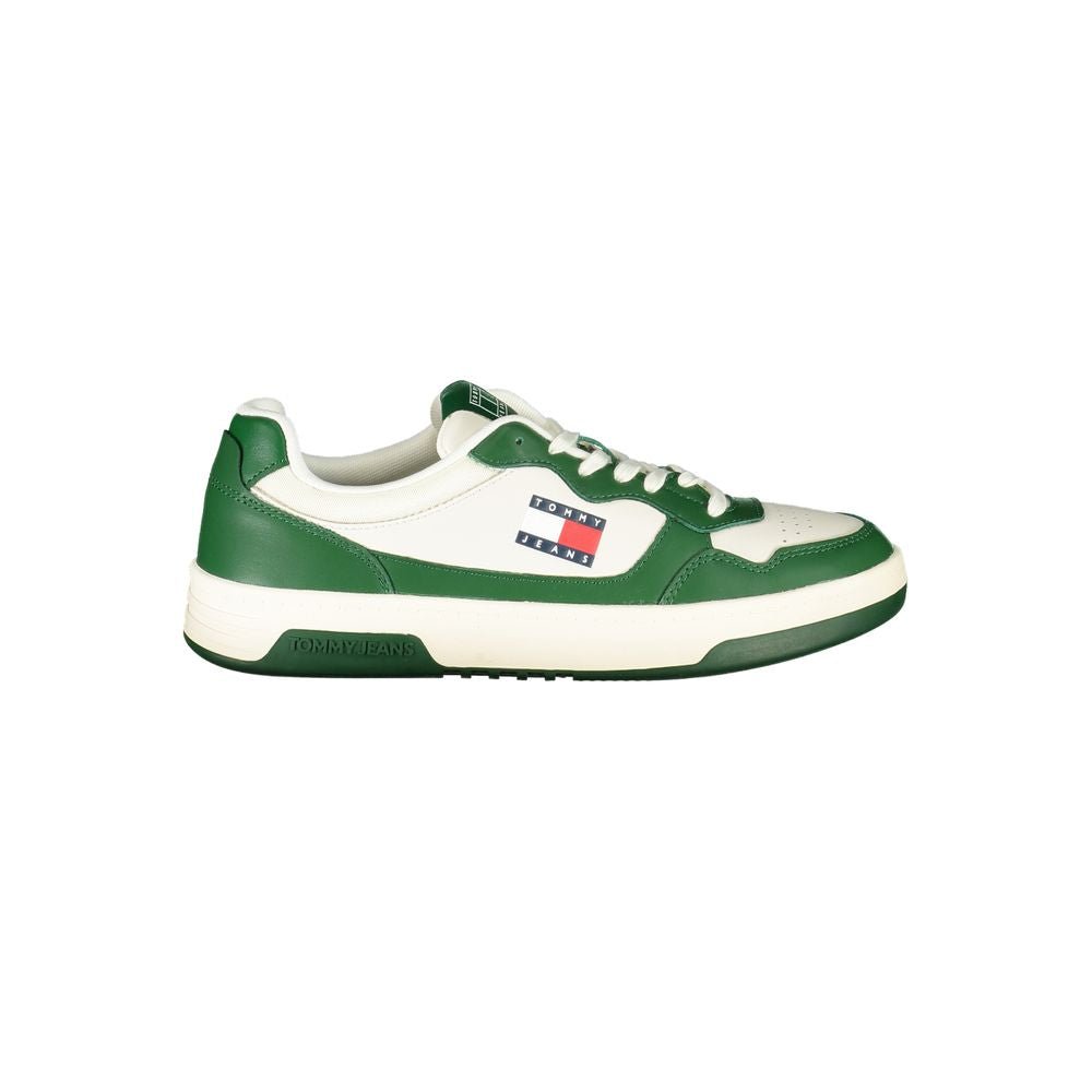 Tommy Hilfiger White Leather Men Sneaker - Beyzy Store - Tommy Hilfiger