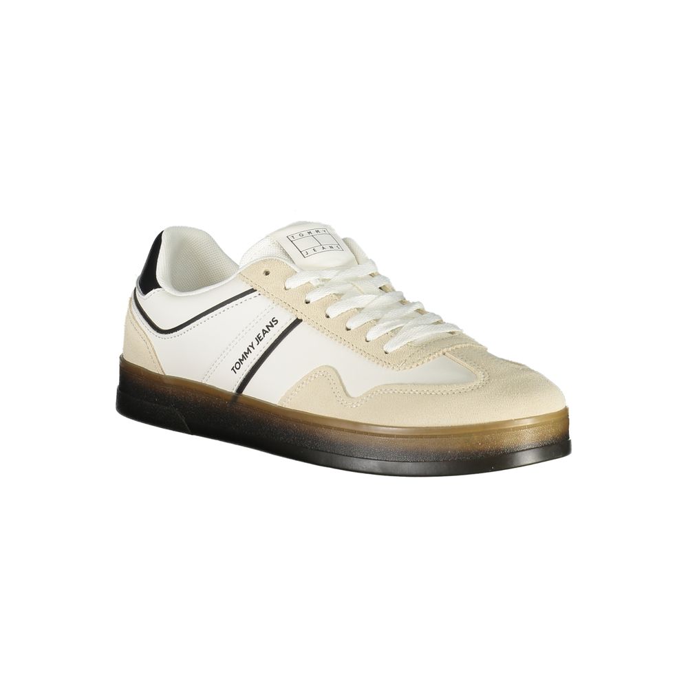 Tommy Hilfiger White Leather Men Sneaker - Beyzy Store - Tommy Hilfiger