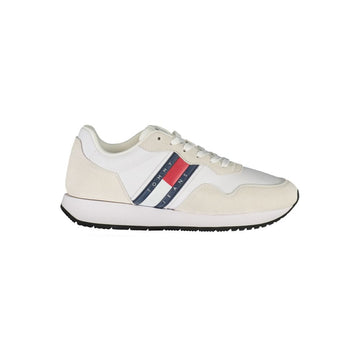 Tommy Hilfiger White Leather Men Sneaker - Beyzy Store - Tommy Hilfiger