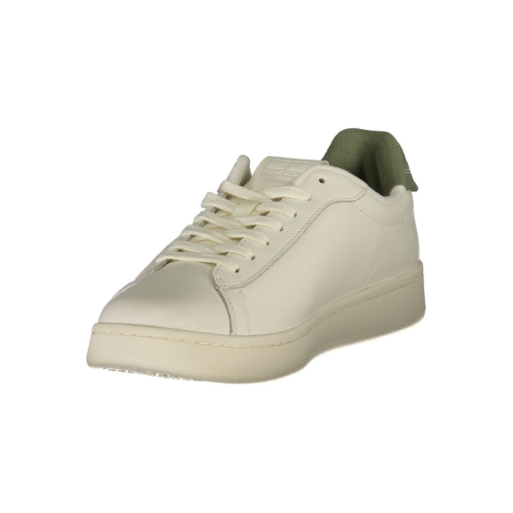 Tommy Hilfiger White Leather Men Sneaker - Beyzy Store - Tommy Hilfiger