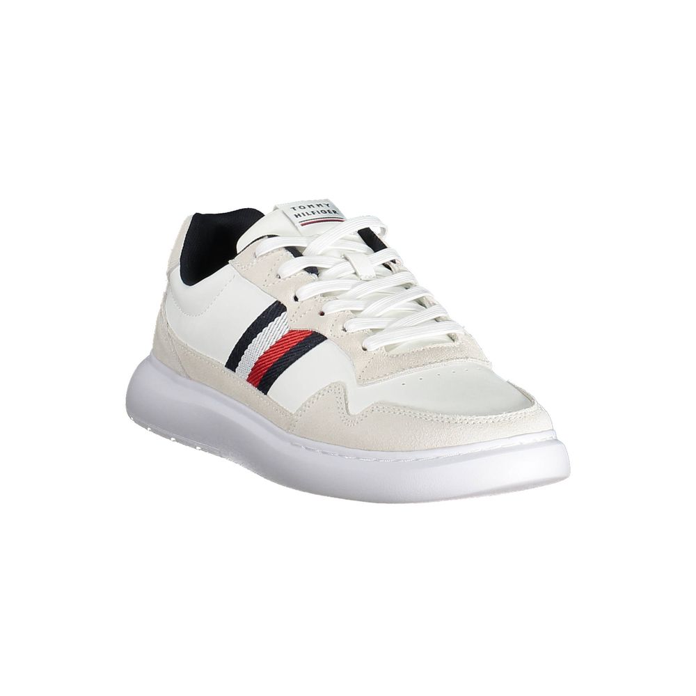 Tommy Hilfiger White Leather Men Sneaker - Beyzy Store - Tommy Hilfiger