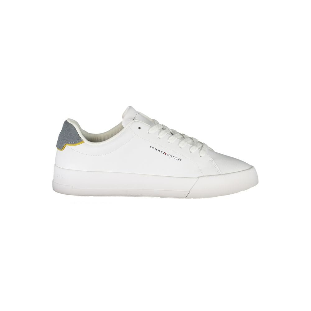 Tommy Hilfiger White Leather Men Sneaker - Beyzy Store - Tommy Hilfiger