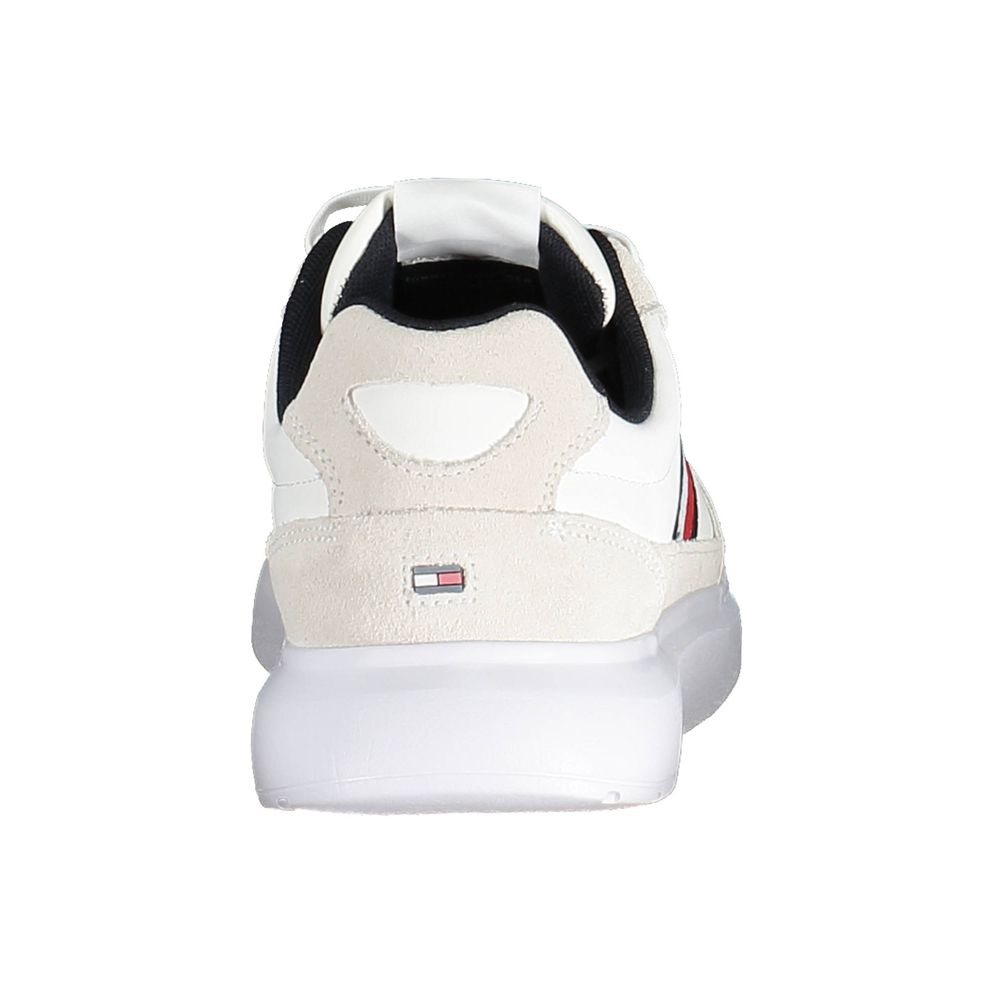 Tommy Hilfiger White Leather Men Sneaker - Beyzy Store - Tommy Hilfiger