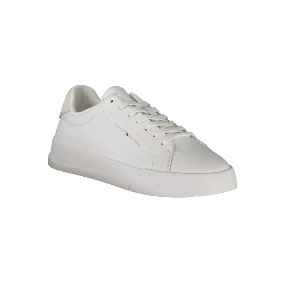 Tommy Hilfiger White Leather Men Sneaker - Beyzy Store - Tommy Hilfiger