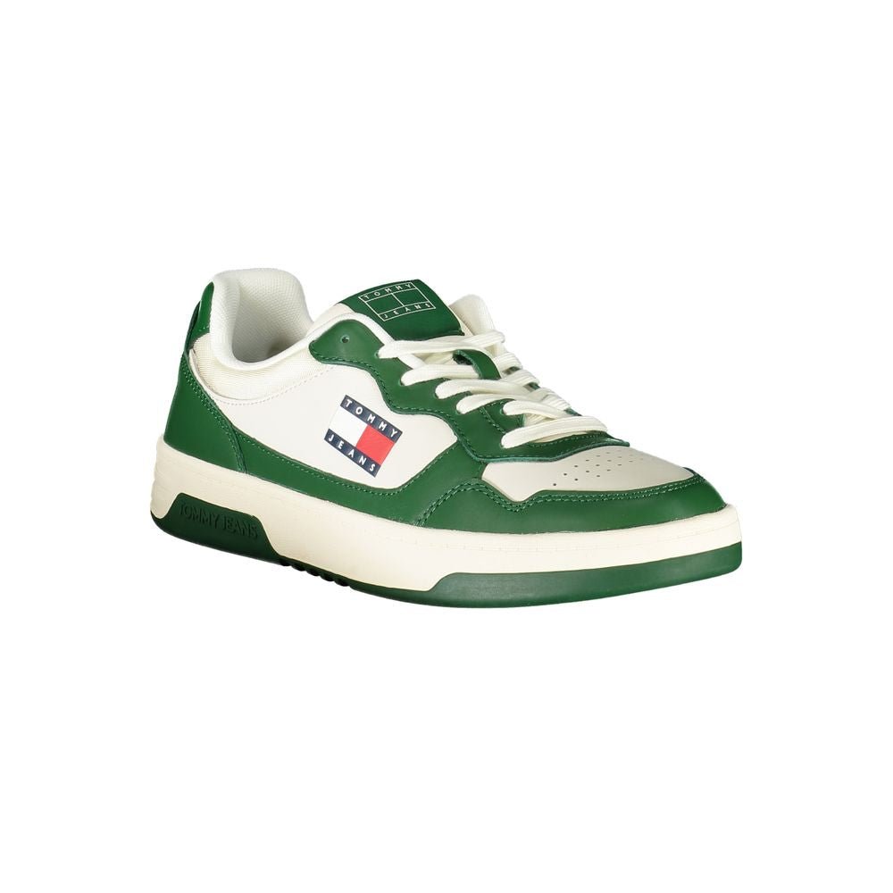Tommy Hilfiger White Leather Men Sneaker - Beyzy Store - Tommy Hilfiger