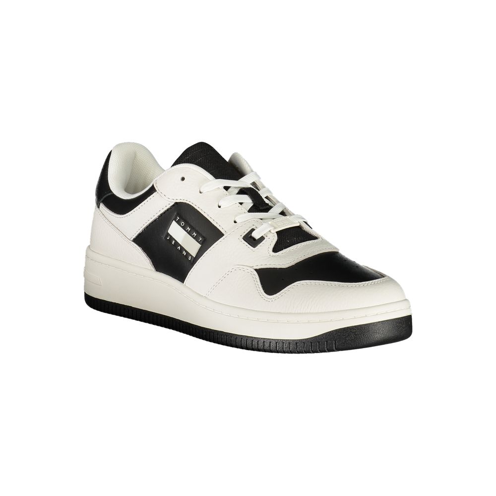 Tommy Hilfiger White Leather Mens Sneaker - Beyzy Store - Tommy Hilfiger