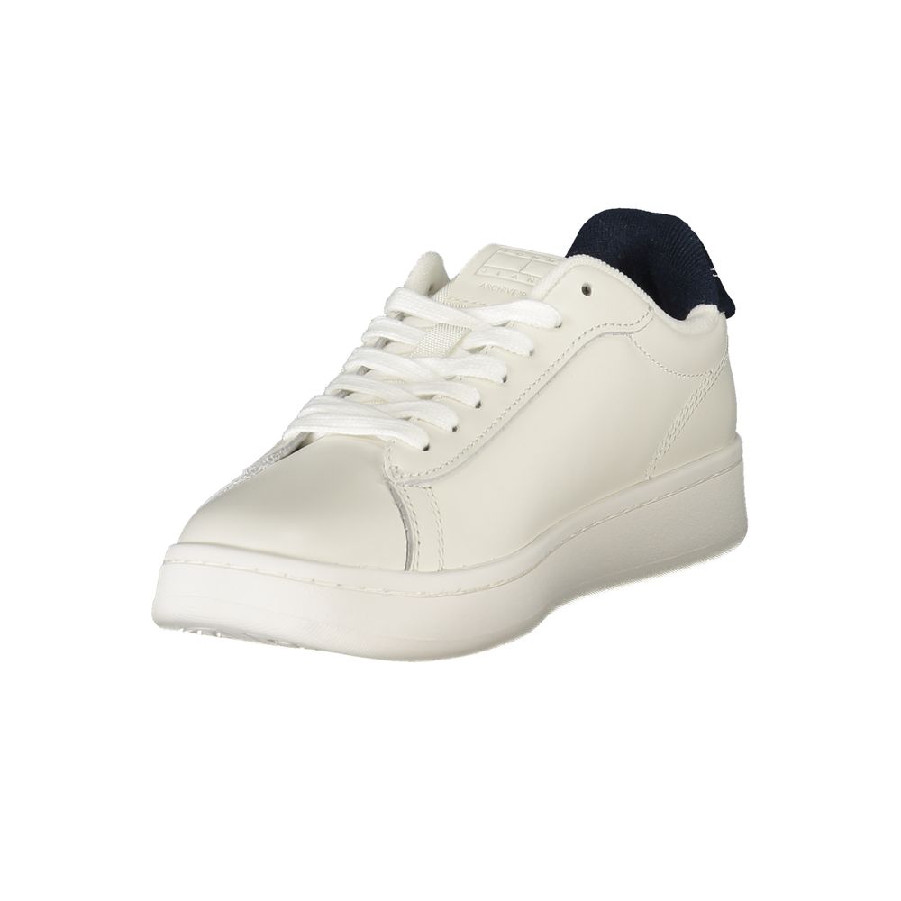 Tommy Hilfiger White Leather Women Sneaker - Beyzy Store - Tommy Hilfiger