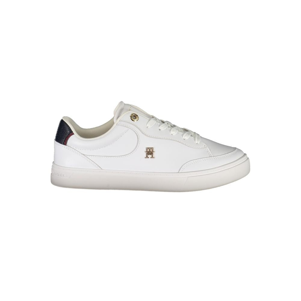 Tommy Hilfiger White Leather Women Sneaker - Beyzy Store - Tommy Hilfiger