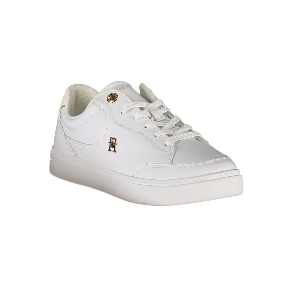 Tommy Hilfiger White Leather Women Sneaker - Beyzy Store - Tommy Hilfiger