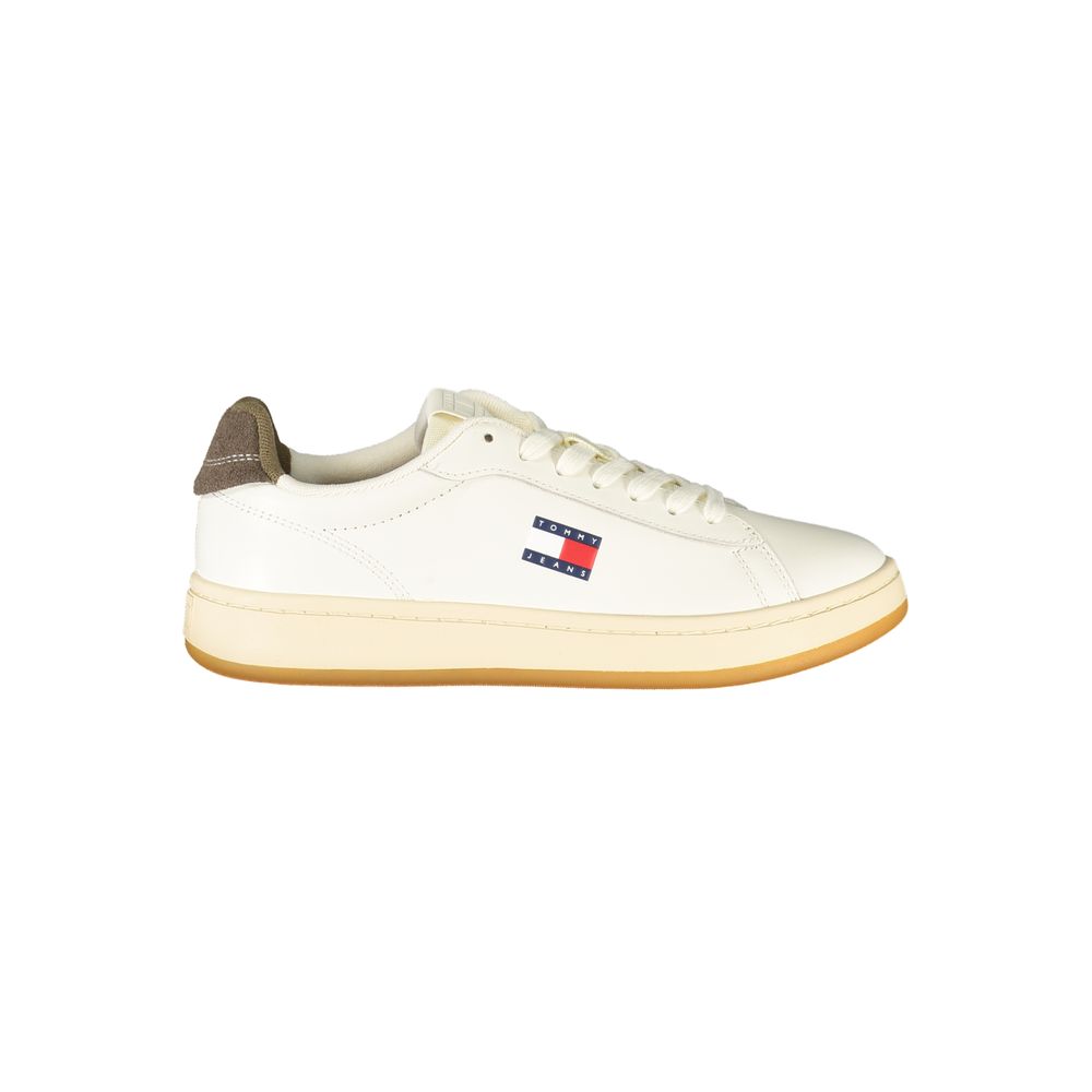 Tommy Hilfiger White Leather Women Sneaker - Beyzy Store - Tommy Hilfiger