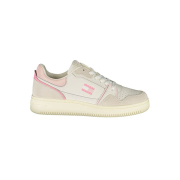 Tommy Hilfiger White Leather Women Sneaker - Beyzy Store - Tommy Hilfiger