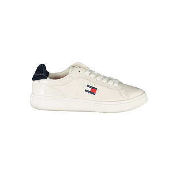 Tommy Hilfiger White Leather Women Sneaker - Beyzy Store - Tommy Hilfiger