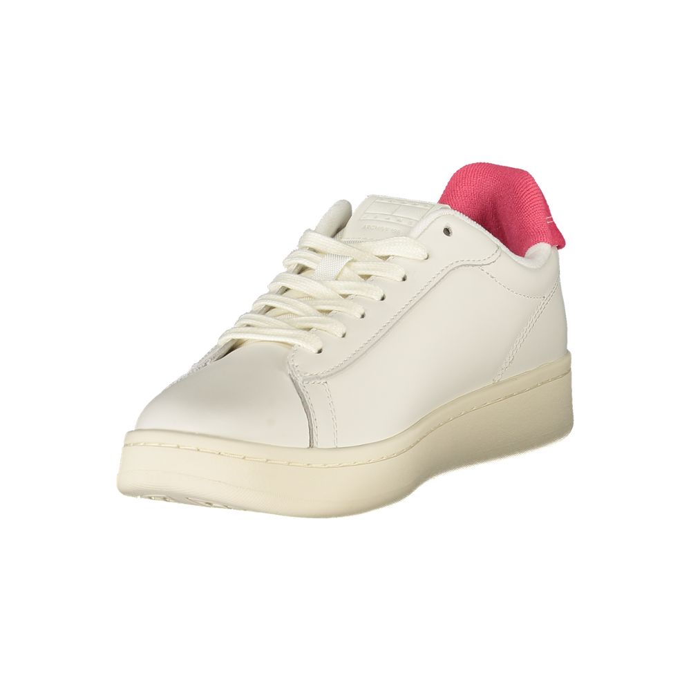 Tommy Hilfiger White Leather Women Sneaker - Beyzy Store - Tommy Hilfiger