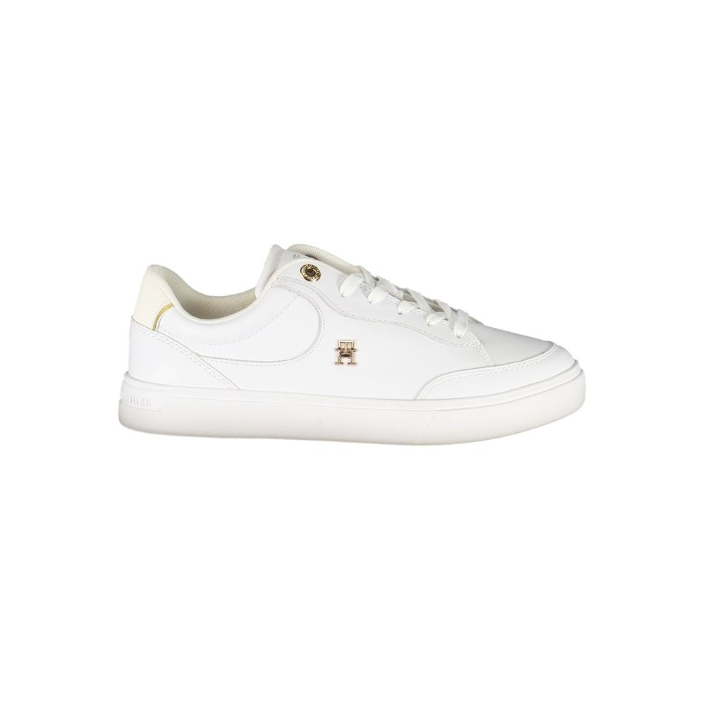 Tommy Hilfiger White Leather Women Sneaker - Beyzy Store - Tommy Hilfiger