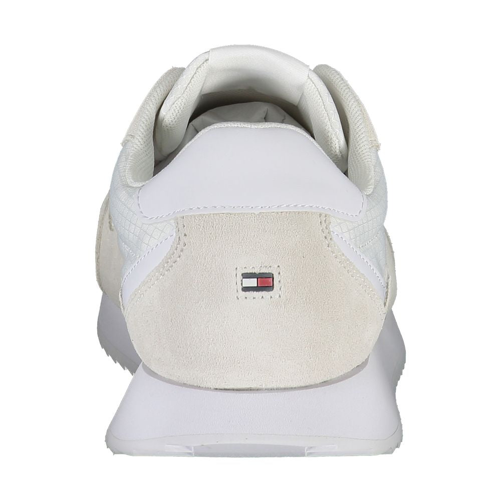 Tommy Hilfiger White Polyester Men Sneaker - Beyzy Store - Tommy Hilfiger
