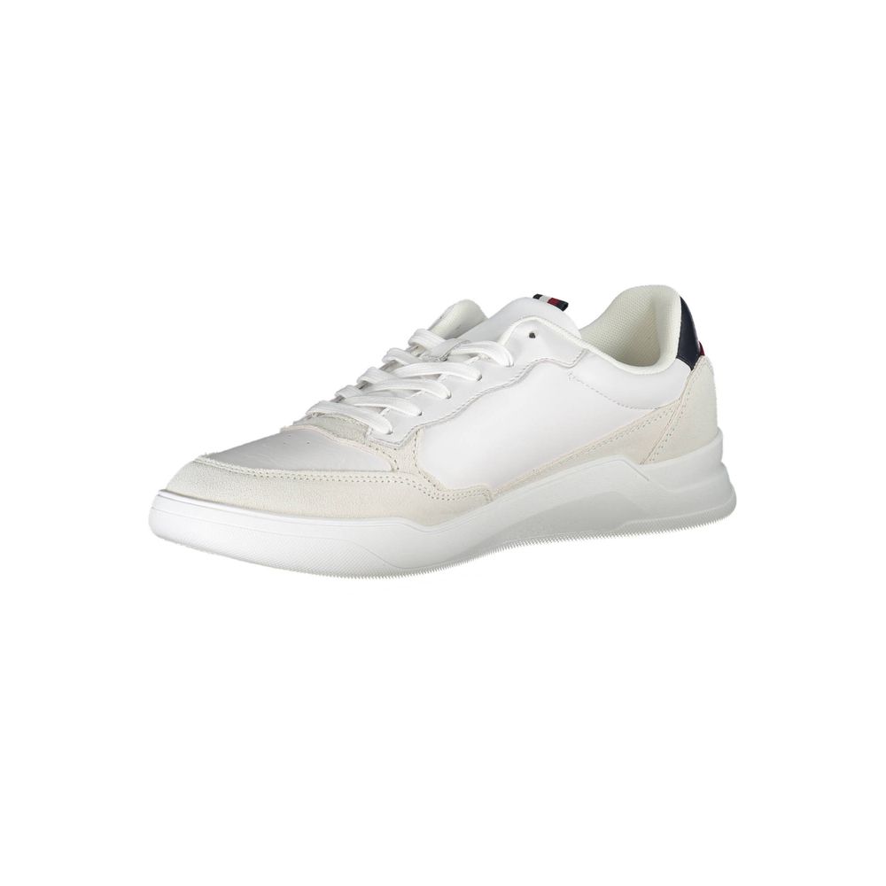 Tommy Hilfiger White Polyester Men Sneaker - Beyzy Store - Tommy Hilfiger