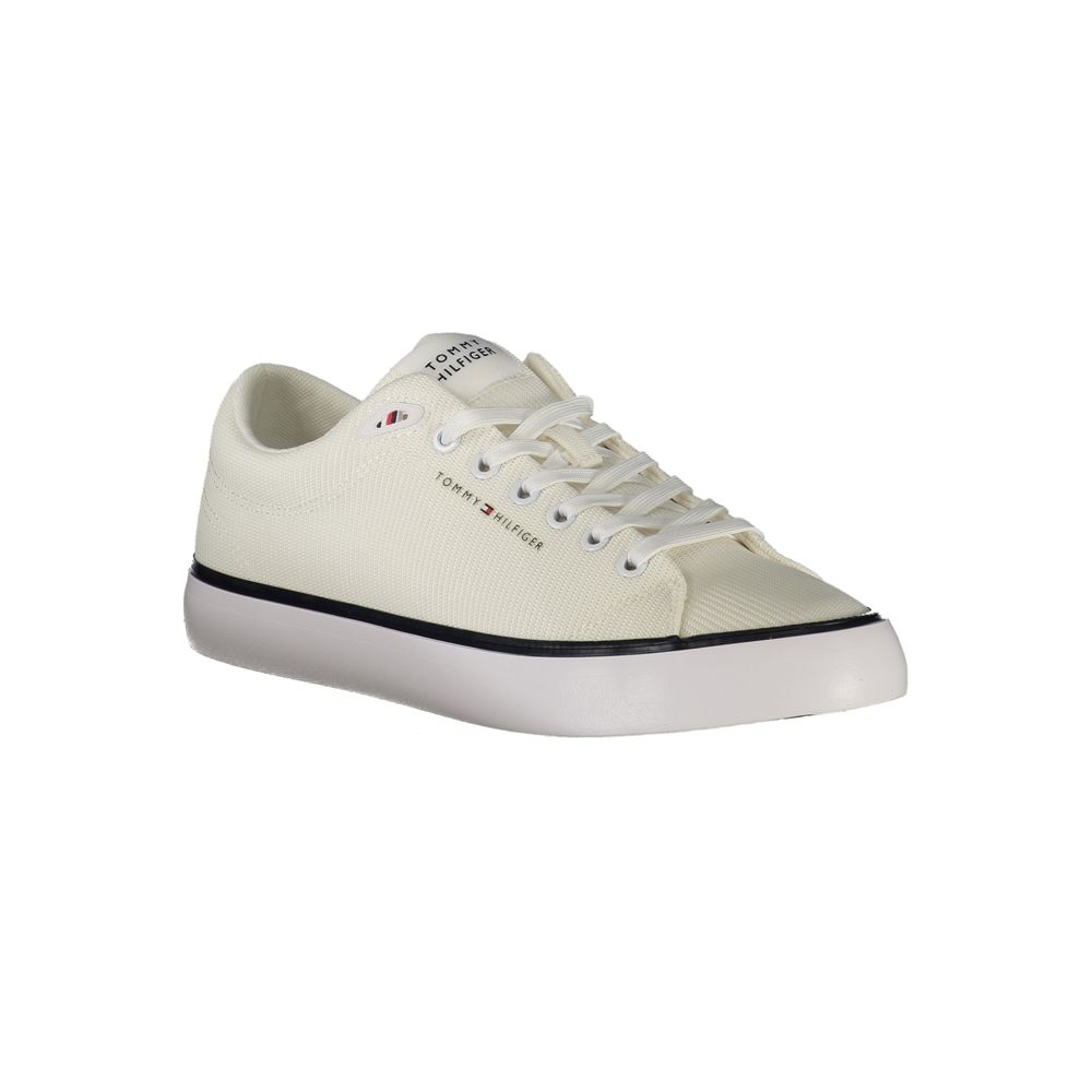 Tommy Hilfiger White Polyester Men Sneaker - Beyzy Store - Tommy Hilfiger