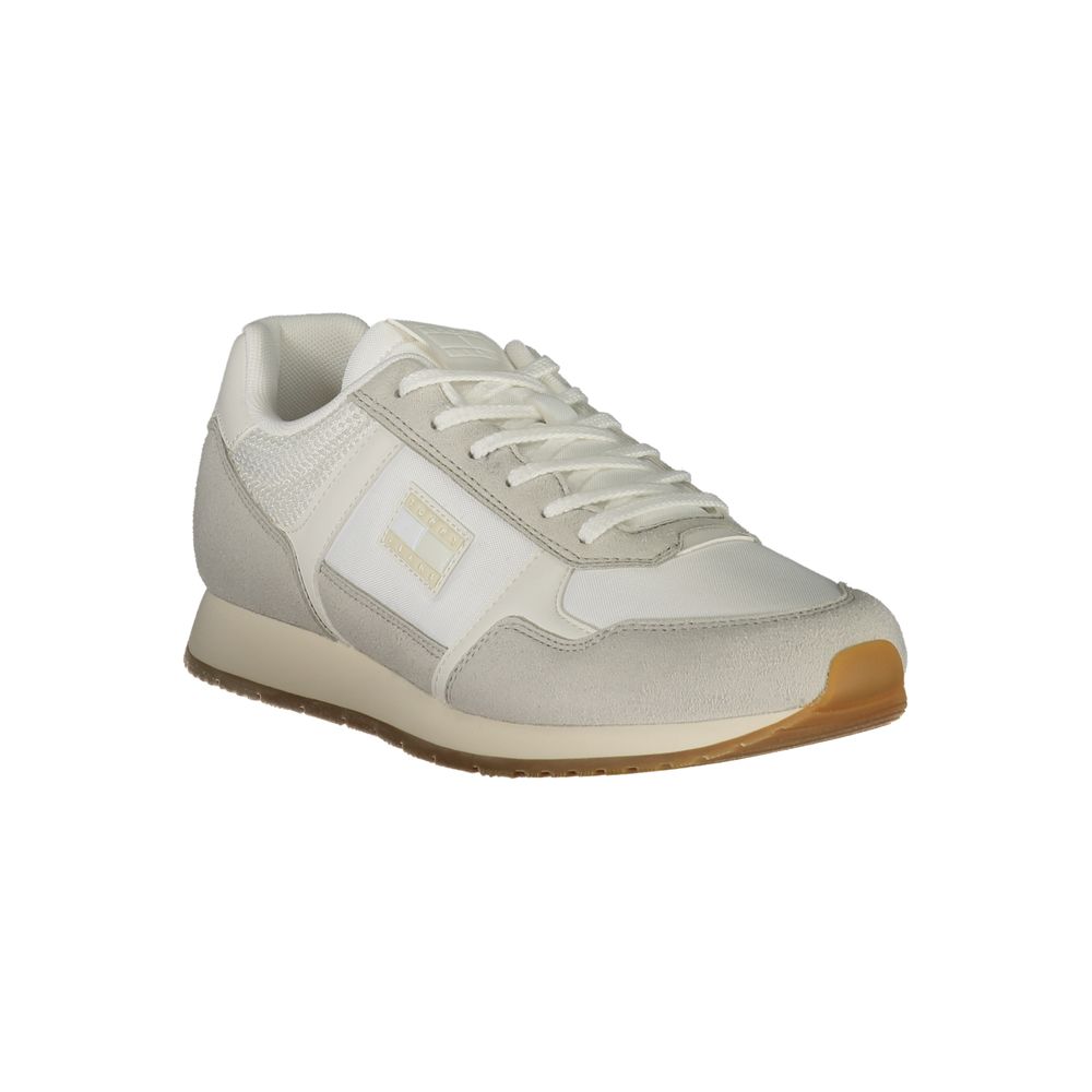 Tommy Hilfiger White Polyester Men Sneaker - Beyzy Store - Tommy Hilfiger