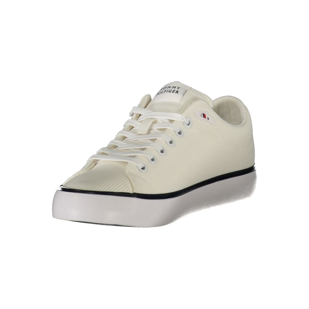 Tommy Hilfiger White Polyester Men Sneaker - Beyzy Store - Tommy Hilfiger