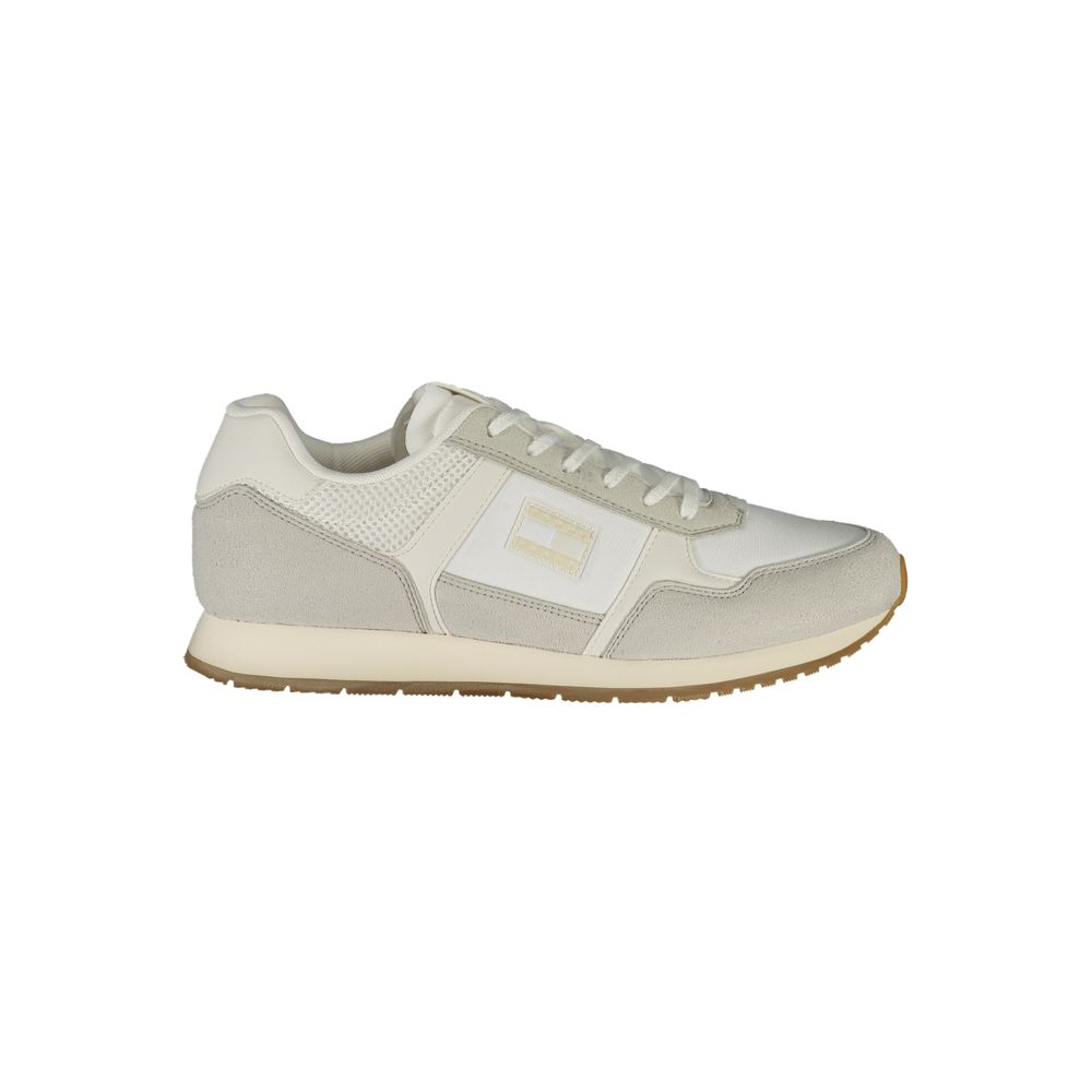Tommy Hilfiger White Polyester Men Sneaker - Beyzy Store - Tommy Hilfiger